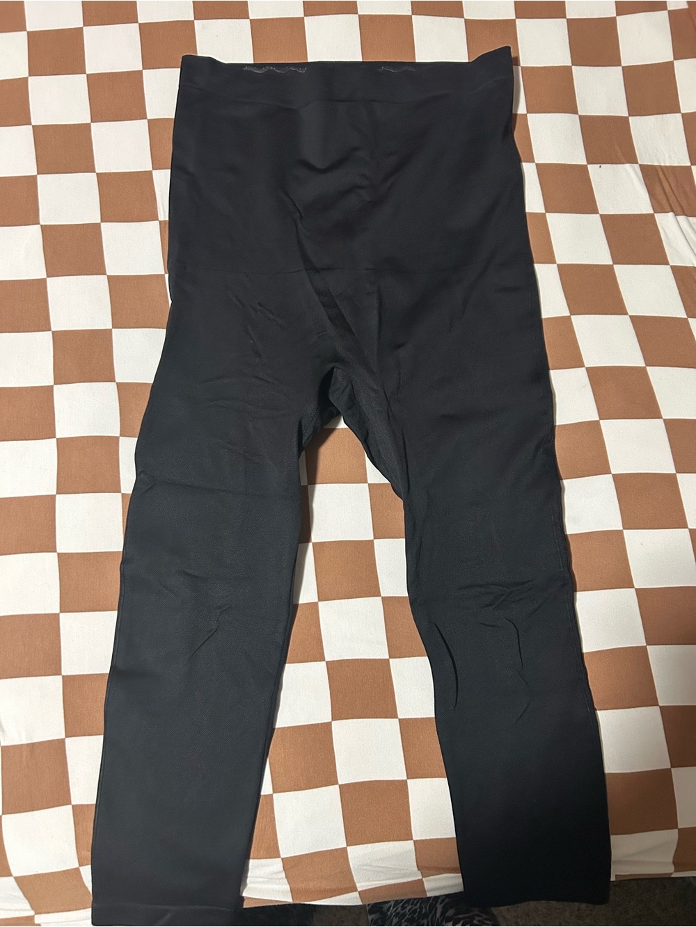 Womens Black Shapewear High-Waist Leggings